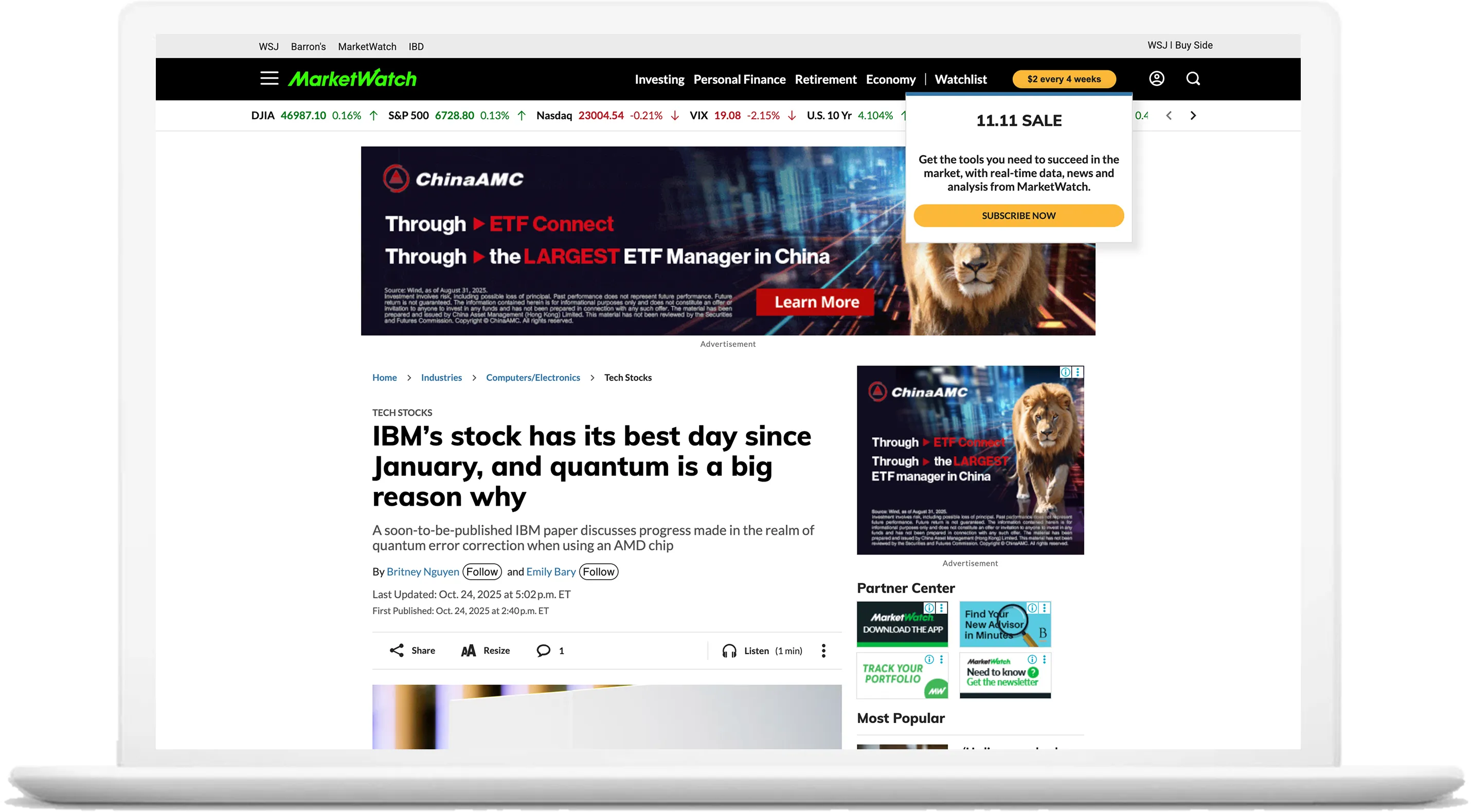 The TrafficSigma advertiser dashboard shown on a laptop