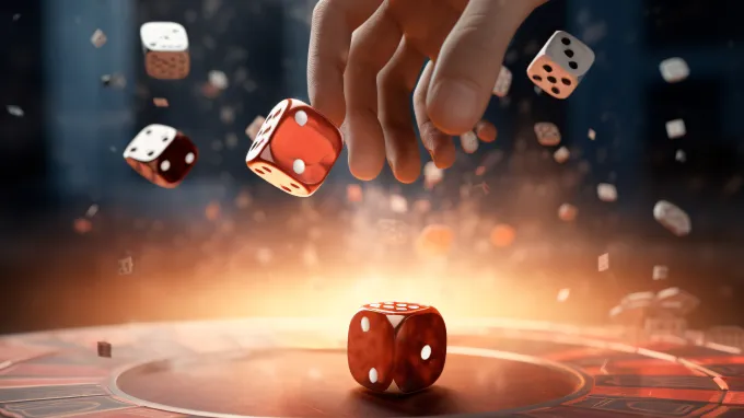 Dice and casino chips for a Russia gambling Telegram ads case study