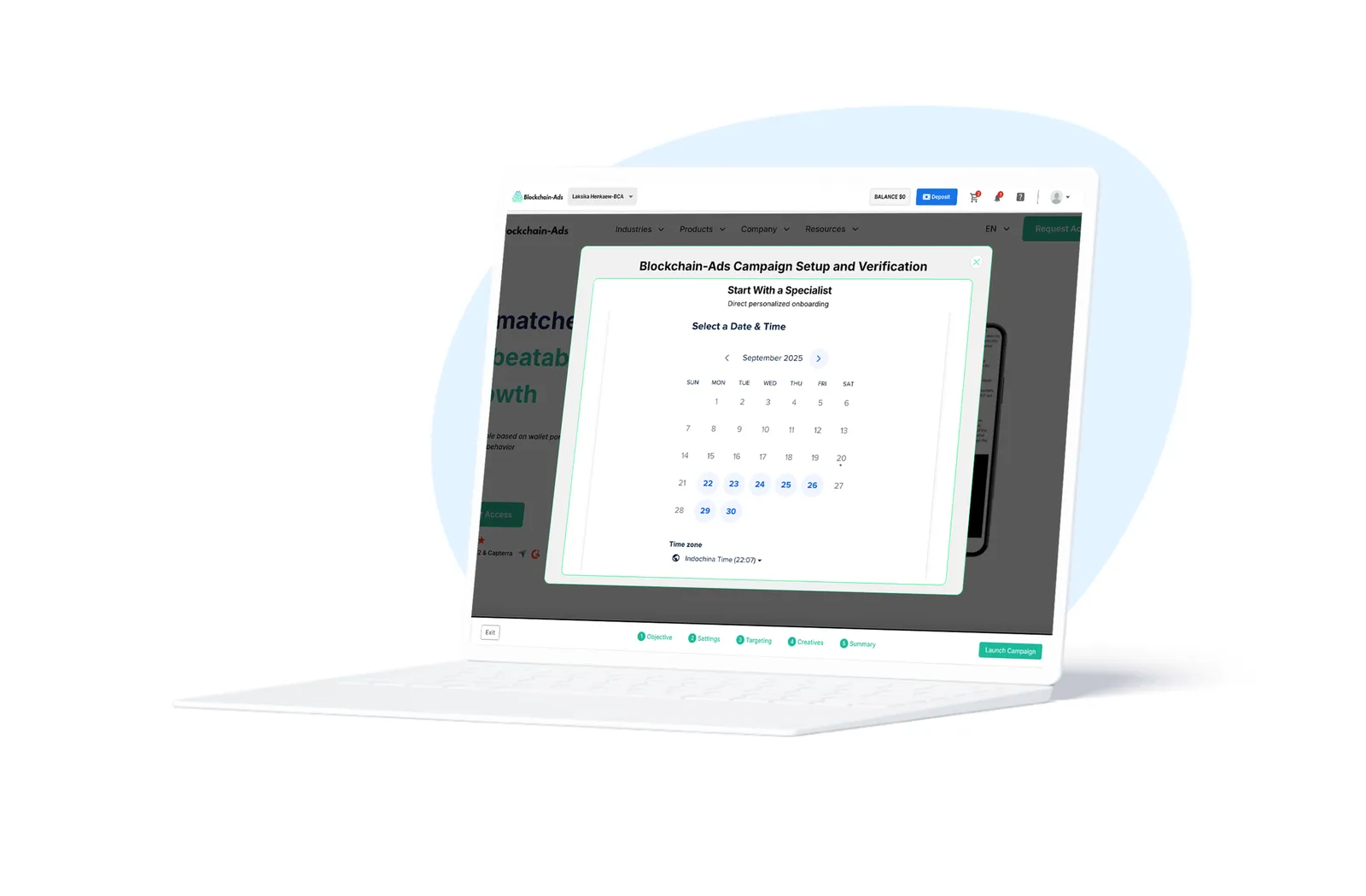 The TrafficSigma campaign scheduling calendar
