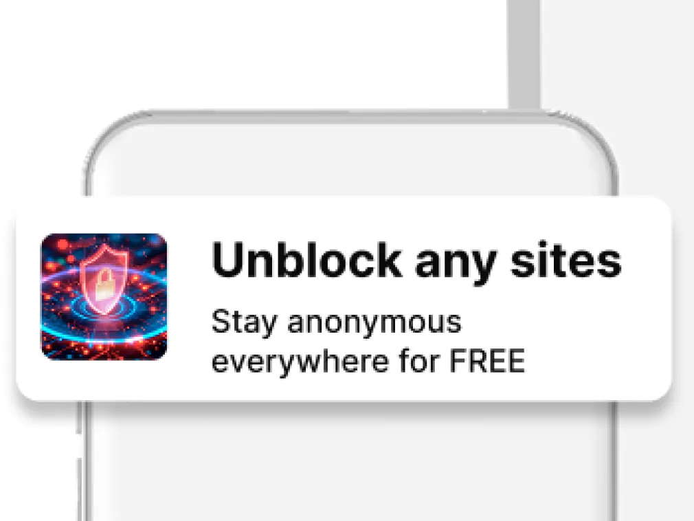 An in-page push ad on a phone