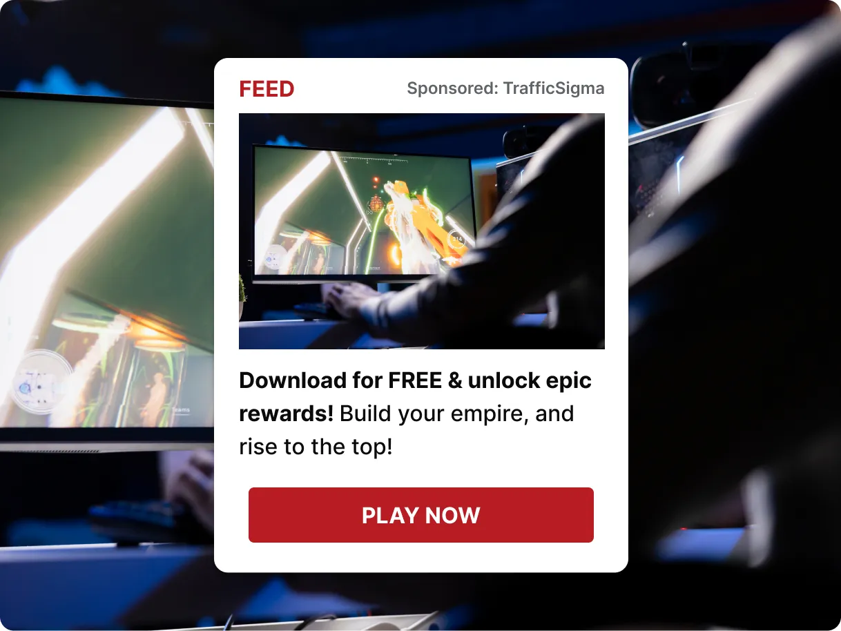 A native ad card labeled Sponsored inside a content feed