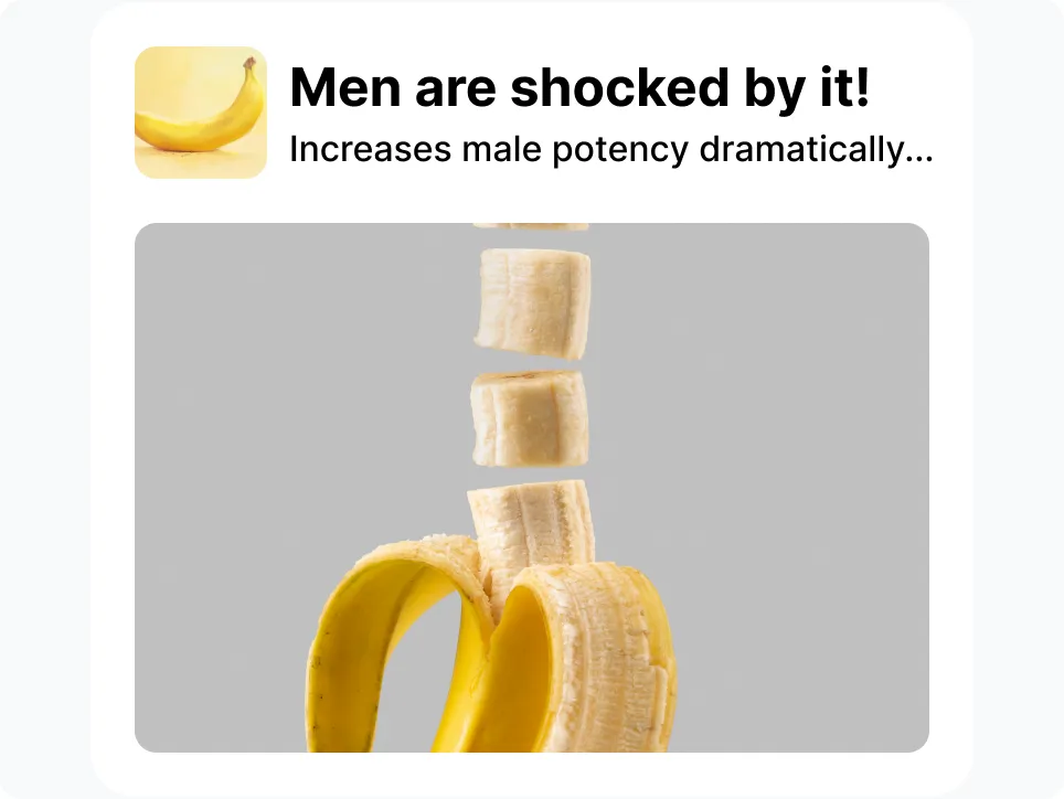 An in-page push creative for a weight loss Nutra offer