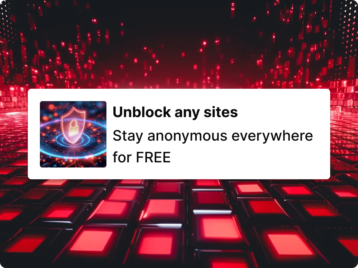 An in-page push ad card on a dark background