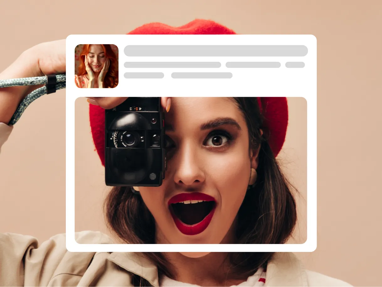 A push notification card shown above a lifestyle photo