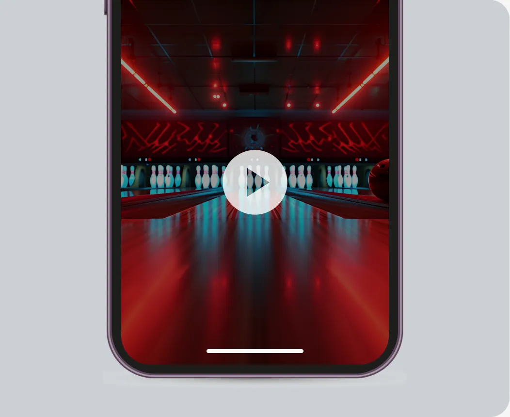 Full-screen interstitial video ad inside a Telegram Mini App
